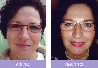 Conture Make-up vorher nachher